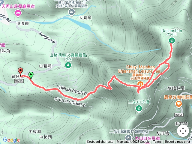 4-1龜仔頭步道上二尖山走大尖山