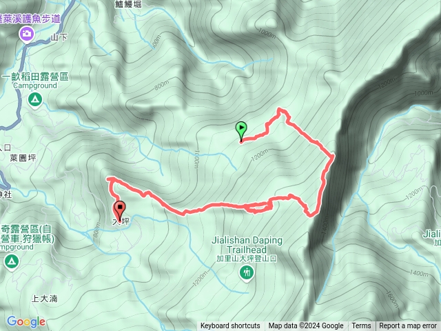 苗栗 南庄 蓬萊大石壁下無名山紅毛山