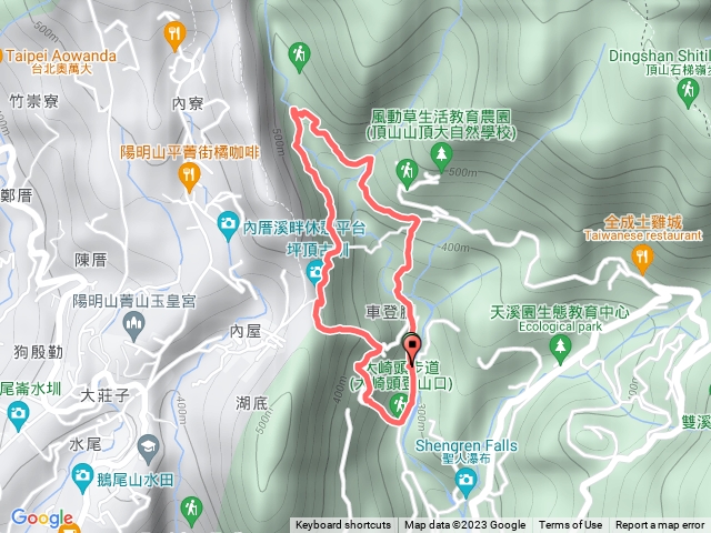 坪頂古圳，內雙溪步道