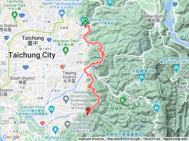 🔺台中/北屯-太平-大里/台中大縱走中二段：「南廍汀豬埤番籠」縱走