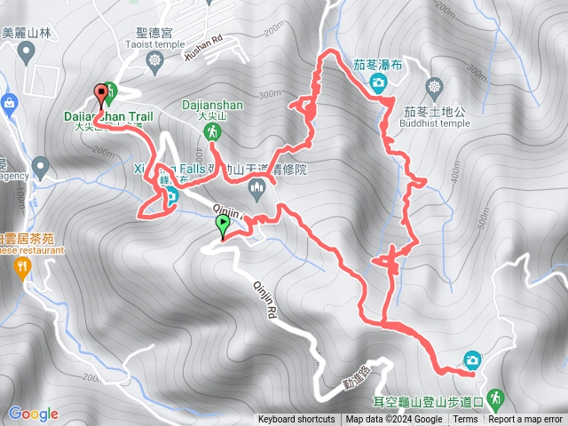 汐止四分尾山-和尚頭山-茄苳瀑布-大尖山瀑布-大尖山-秀峰瀑布