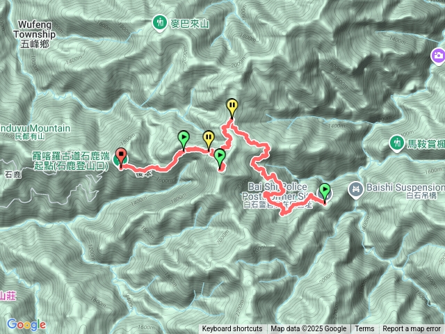白石駐在所到霞喀羅大山到石鹿登山口預覽圖