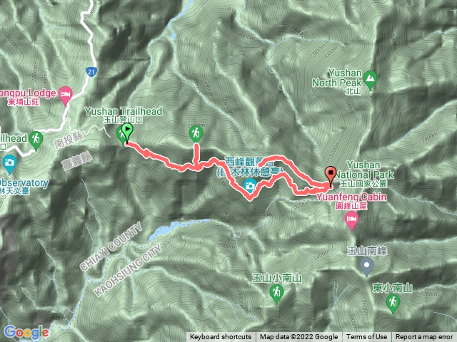 玉山前鋒排雲西峰