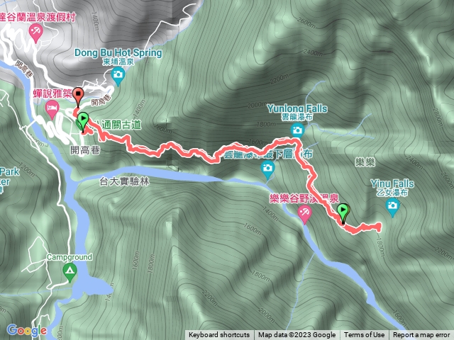八通關古道（東埔-乙女瀑布）