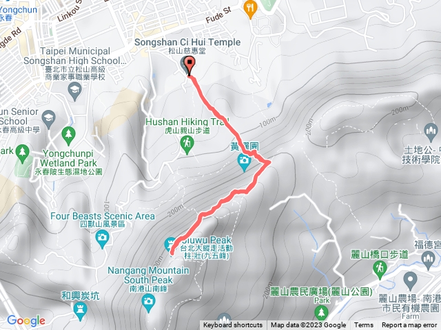 松山慈惠宮來回九五峰