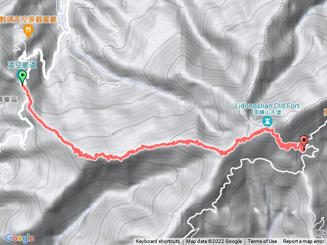 新竹縣凌空廊道大混山李棟山連走