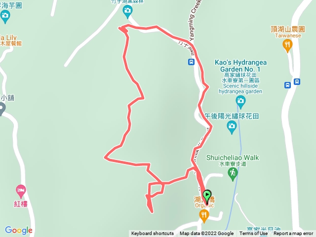 竹子湖山，竹子湖山北峰，黑森林