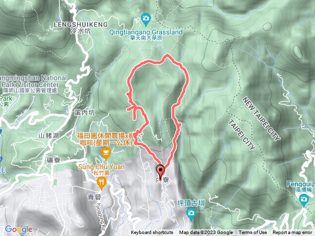 松石草原-竹高（嶺）坪-竹篙山-內雙溪古道