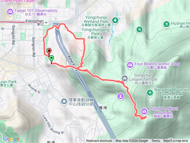 雨天的象山拇指山氣球線預覽圖