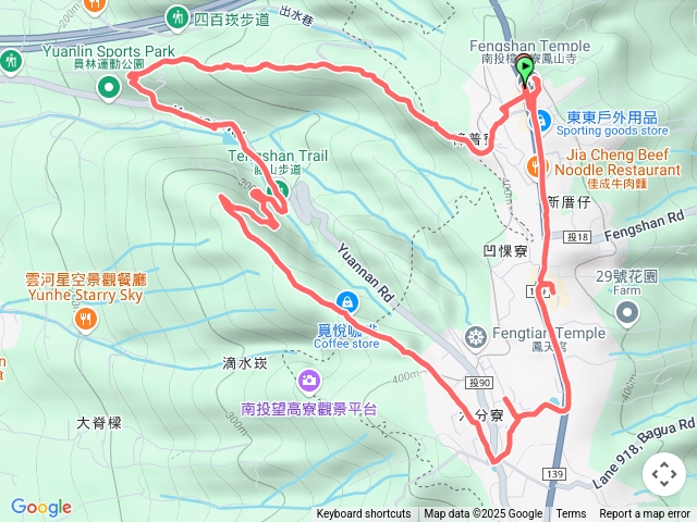 鳳山寺萬里長城藤山步道O型走