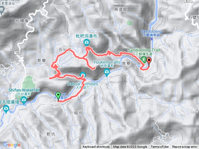 新北_野人谷5瀑、五分寮山、三貂嶺3瀑，大華-三貂嶺O走