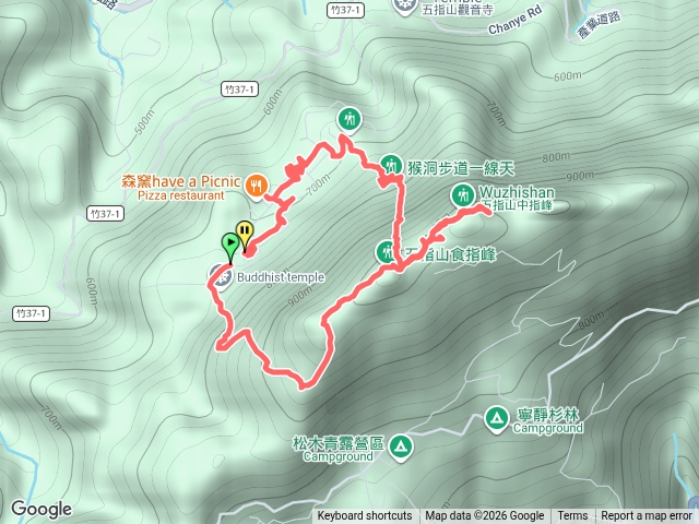 北埔五指山