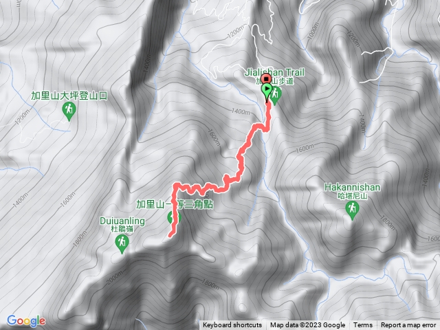 加里山（鹿場登山口-三角點折返）