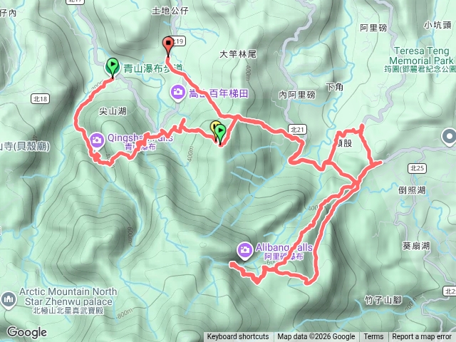 青山瀑布-土地公嶺-阿里磅瀑布連走預覽圖