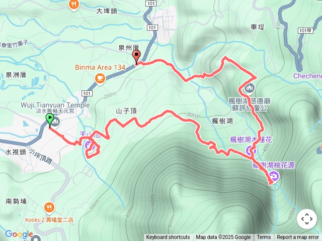20250222   天元宮  (賞櫻花)  楓樹湖步(古)道  (賞木蘭花) 桃花源2號   (賞櫻花) 跤頭趺崙步道