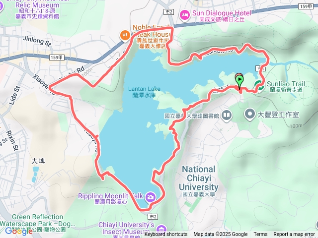 徒步蘭潭環潭道路預覽圖