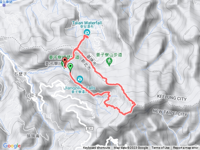 羌子寮山絕壁泰安瀑布O型走