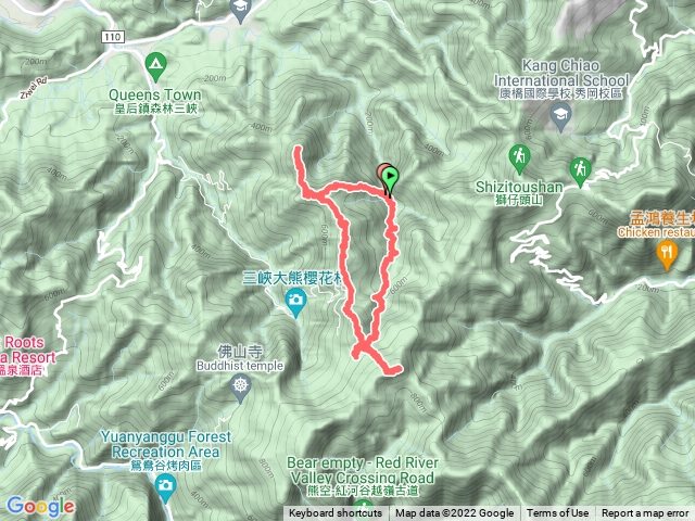 2022-01-02 三峽建安路底～竹坑山～熊空茶園林道～竹崙山～雙港仔山O繞