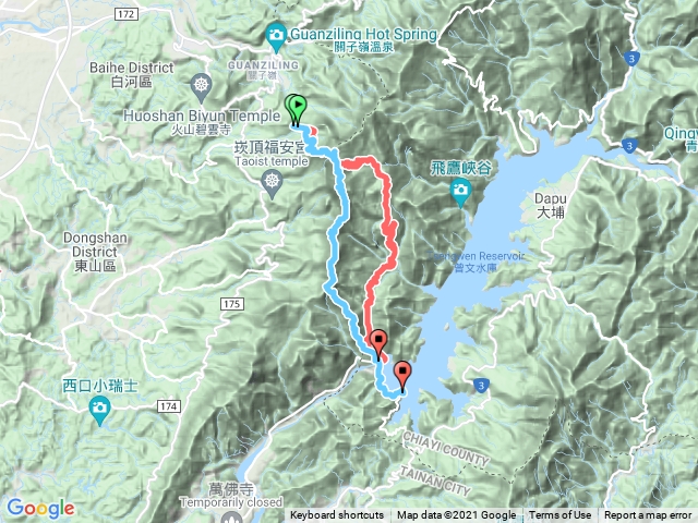 大凍山、二凍山、大小獅嶺、曾文水庫經典大縱走(110.12.07金牌)