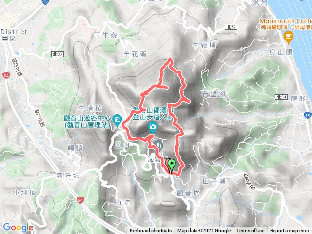 觀音山小北插北橫上硬漢嶺下椅子路