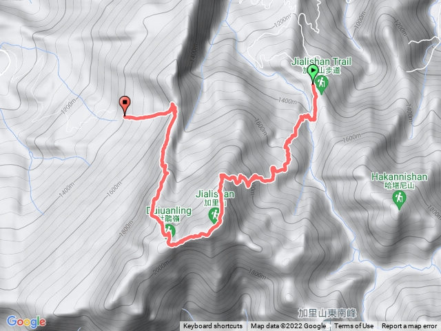 加里山_鹿場上經杜鵑嶺至大坪