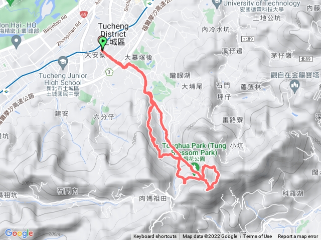 健走捷運永寧站到天上山來回