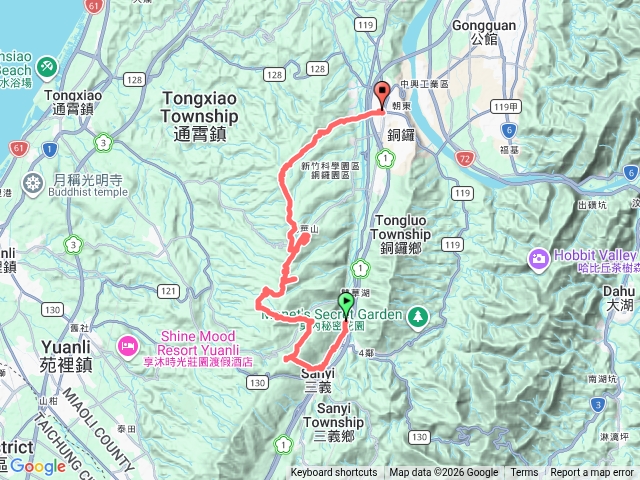 三九銅縱走，慈濟茶園、三通嶺、九華山、銅鑼車站預覽圖