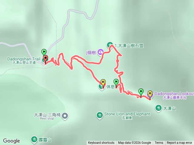 多林登山口_大凍山步道o型