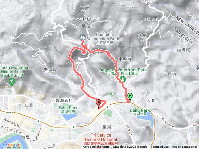 大溝溪步道圓覺瀑布白石湖吊橋碧山巖忠勇山