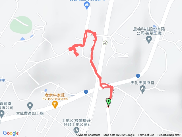 苗栗/後龍/羊寮山，H72m (昭22/2F號圖根點)