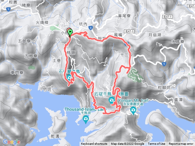 小格頭-鱷魚島 千島湖 O 型健