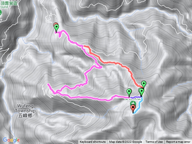 麥巴來山O型～麥巴來山西北峰～麥巴來山～麥巴來山西峰