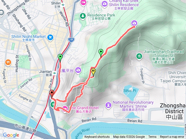 劍潭公園到老地方健行