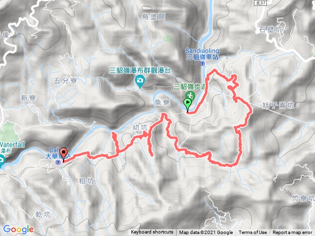 三貂嶺車站-頂坑山-新路尾古道-幼坑步道-大華車站