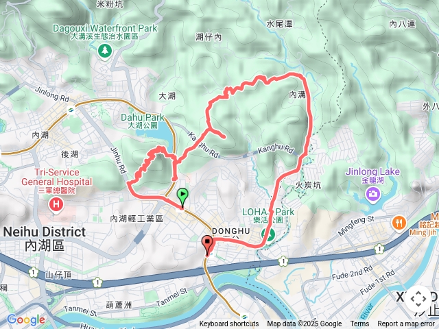 20250429台北內湖三山（白鷺鷥山、康樂山、明舉山）連走gpx