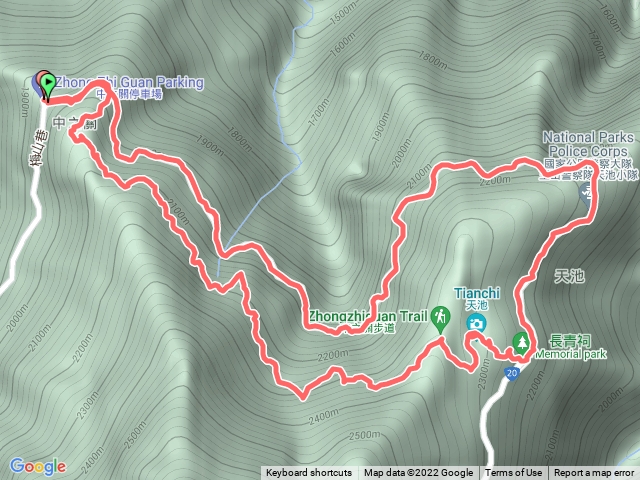 中之關古道-天池