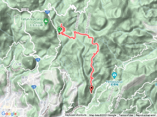 2021/10/05冷水坑→雍來礦場跡地→七股山→冷擎步道→擎天崗→石梯嶺→杏林山→北五指山→高頂山→荷蘭古道→溪和宮