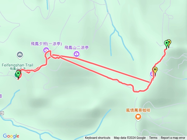 飛鳳山、中坑山代勸堂來回預覽圖