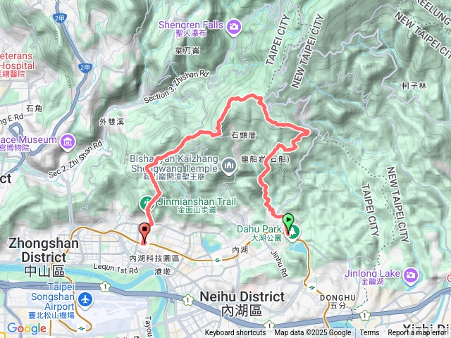 龍船岩-金面山步道