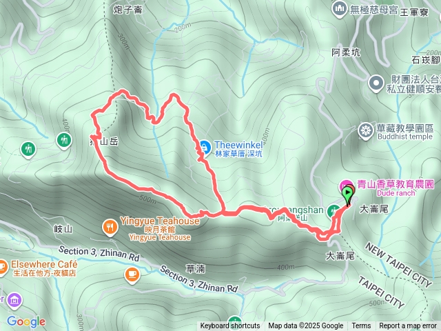 阿柔洋山 猴山岳 猴山岳前峰 林家草厝 O型
