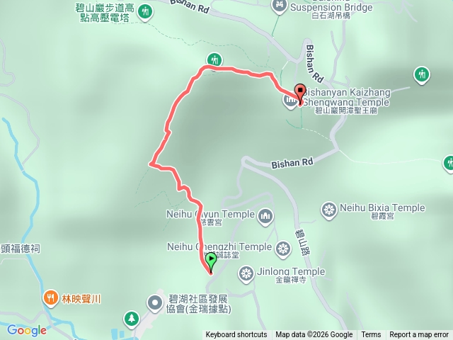 忠勇山階梯步道到碧山巖預覽圖