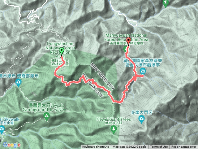 1111222 東滿步道(東眼山收費站至滿月圓公車站)