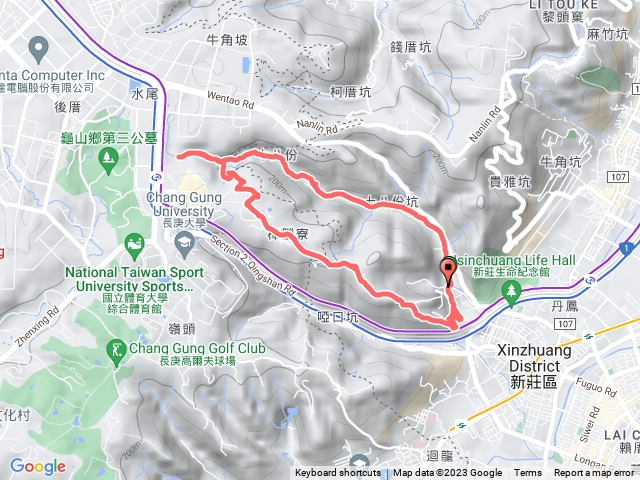 十八份坑步道 牡丹心 青年公園步道 大O型