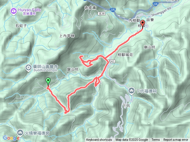 20251108雙溪盤山坑-新興宮-內盤山坑古道-中坑西山-尾稜-中坑橋-盤山坑山-土地公山-威惠廟