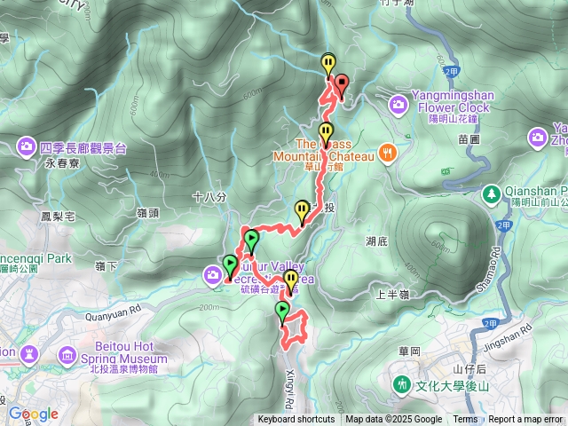 20250824  龍鳳谷 情人瀑布 硫磺谷 拐圳步道 百年楓香 十八挖圳邊路  草山觀瀑吊橋