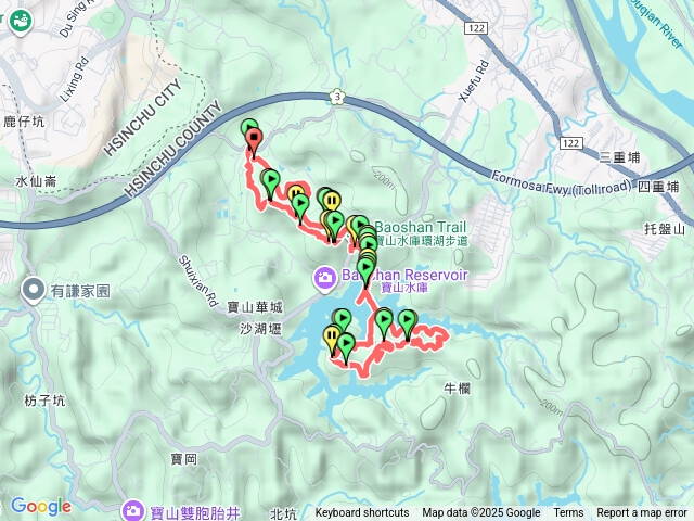 寶山水庫環湖群峰&福龍步道（群峰入口不明》