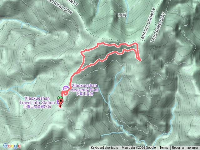 小雪山林道-天池O型