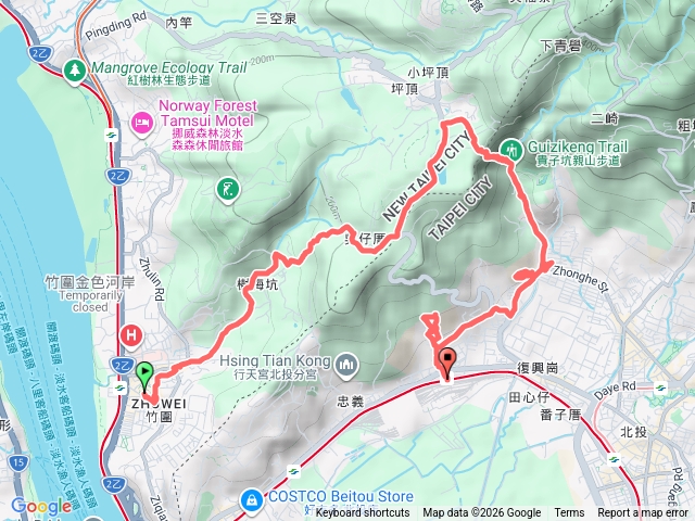 竹圍站樹梅坑吳仔厝貴子坑三層崎嘎嘮別復興崗站預覽圖