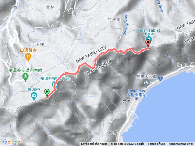 桃源谷步道草嶺線(大溪線結束-埡口)