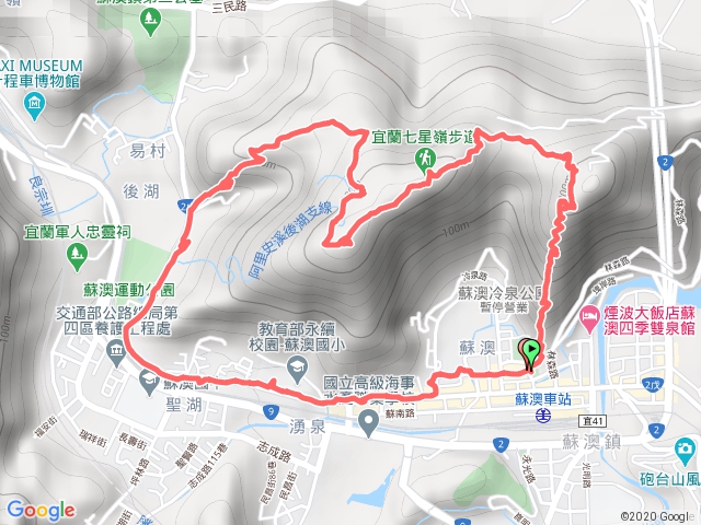 蘇澳七星嶺步道入.蘇澳山.聖愛路出O型20180817